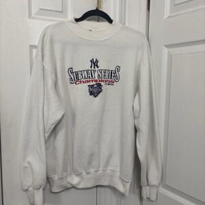 Vintage 2000 World Series Subway Series Yankees Champions Sweatshirt Miro L